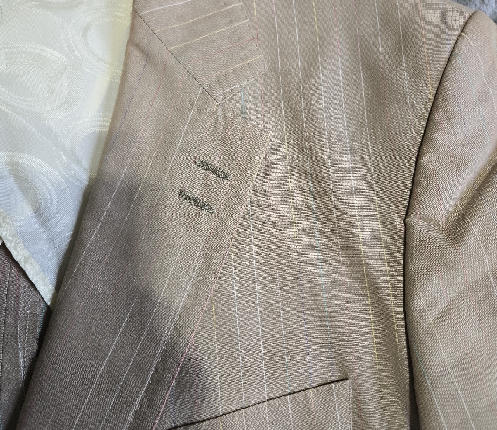 Paul Smith London Beige Striped Blazer